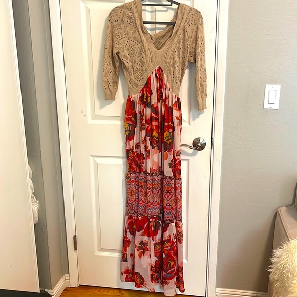 Rare Free People Maxi Dress - Picture 1 of 5